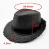 Berets Straw Sun Hat Fashion Cowboy Wide Brim Beach Caps Protect Jazz Summer