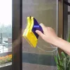 Cleaners Magnetic Doublesided Window Cleaner Glass Wiper Cleaning Scraper Household Singlelayer Glassware Cleaning Tool