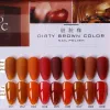 Комплекты 2022 Hotsale Dirty Brown Coffee Brown Nail Plas