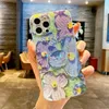 Cell Phone Bumpers Shockproof Phone Case For iPhone 15ProMax 14 13mini 12 11 Pro Max 15 14 Plus 14ProMax Painting Flowers Cover For iPhone15 Case Y240423