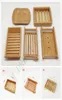 5 Stili Porta naturale di bambù naturale Protezione ambientale creativa Ambiente Ecofriendly Bamboos Soaps Dish Essicking Holders9214608