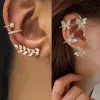 Boucles d'oreilles TRENDY BOHEMIAN NO PERCING CRISAL CRISTAL RHINESTON EOR BOUCtes d'oreilles pour les femmes Enveloppez les boucles d'oreilles Clip d'oreilles