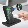 Chargers 15W 3 in 1 Wireless Charger for iPhone 14 13 12 11 XS XR 8 iWatch Fast Charging Dock Station For Apple Watch 8 7 6 AirPods Pro