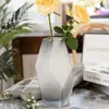 Vasi leggeri lussuosi settori semplici fiori di vetro glassati fiodi secchi vaso geometrico creativo