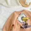 Tops Frühlingsmädchen Jungen Drucken Cartoon Sweatshirts Herbst Langarm Baumwolle süße Tops Neugeborene Kleinkindpullover T -Shirt -Kleidung