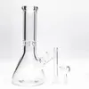 Hookahs 12/14/18 inch bong Tobacco Beaker Glass water pipe 9MM Thick Bongs Super Heavy with Smoking Accessories have three size