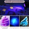 Kits Led Curing Ultraviolet Lights Mini Flexible Clipon Desk Lamp Uv Gel Curing Light Nail Dryer Usb Diy Nail Art Medical Tools