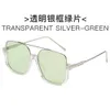 Plain Double Beam Stora Anti Blue Light Glasses Ins Bottom Half Frame For Women's Internet Celebrity Street Photography Solglasögon