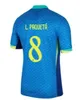 23 24 25 Brasil Richarlison Endrick Soccer Jerseys Jogador de manga longa Versão 2024 Vini Jr Casemiro G.Jesus Neymar Jr Rodrygo Futebol Shirt Brasils Maillot de Foot