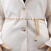 Ceintures de chaîne de taille mode courroie de chaîne simple femme dame haute taille or ceintures de couleur gai