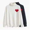 Women'S Sweaters Designer Sweater Love Heart A Embroidery Woman Lover Cardigan Knit Round Neck High Collar Womens Fashion Letter Whit Dhu1K