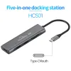 Hubs Ryra USB C Hub 4K 60 Hz USB C bis 2x HDMI 2.0 RJ45 USB 3.0 PD -Adapter für MacBook iPad Pro Air M2 PC -Zubehör USB C Splitter