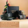 ベルトJacnaip Men's Tactical Military Beltsヘビーデューティーアーミー調整可能ナイロンベルト屋外警察金属ベルト125/135cm/幅3.8