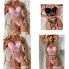 Seksowna set y-ring-ring wystrój koronkowy podwiązka bieliznę 2PCS Suit SISSY SISSY Odzież HKD230814 Upuszczanie odzieży DHW7W