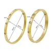 6 mm 4 mm en acier inoxydable Bracles pour femmes bracelets à la main Lady Girl Fashion Fashion Bijoux Ring Ring Set Designer Cadeaux 240423