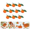 Party Decoration 10 PCS Artificial Oranges Model Decor Fruit Dekorera Frukter PVC Accessories for Home Mandarin