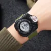 Watches SKMEI Men Back Light Display Digital Wristwatch Waterproof Alarm Stopwatch Clock Creative LED Flashlight Countdown Sport Watches