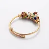 Charm Bracelets Hollow Out Colorful Bead Bracelet For Women Honeybee Pendant Cross Border Source DIY Adjustable Bangle