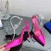 Elegant High Heel Fashion Ladies Party Dress Shallow Mouth Brand Female Bling Diamond Toe Party Wedding Luxury Comfort Shoes