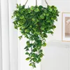 Decorative Flowers 25 Mesh Eucalyptus Fern Rattan Artificial Plastic Plant For Home Wall Hanging Christmas Tree Accessories Wedding Arch