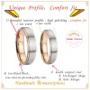 Bands Love Alliances Classic Marriage Promise Wedding Rings Set for Couples Men and Women Gift Titanium Stainless Steel Men's Ring