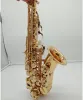 Saxophone Soprano incurvé saxophone SC991 SCWO10 Gold Laquer sax Curbe Soprano Musical Instruments Professional inclus