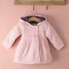 コートPudcoco Girl Coat 6M3Y 2019 Bady Birgh Hooded Trench Coat Winter Windbreaker Jacket Kids Outerwear