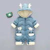 Coats New born Baby clothes Winter infant Snowsuit Plus Velvet Thick Boy Jumpsuit 03 Yrs Romper Baby Girl Overalls Toddler Coat 30