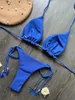 Kvinnors badkläder Ruotonsept Sexig flätning rep bandage bikini set baddräkt tvådelar triangel baddräkt brasilianska biquinis