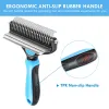 Combs Benepaw Professional Dog Check Grable 2 в 1 Safe Doubleded Commory Handl