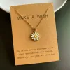 Halsketten kleine Anhänger Sonnenblumenkette für Mädchen koreanische Mode Frauen Halskette Halskette Sunnmer Hals Jewlery Großhandel Dropshipping