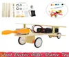 Drewniane elektryczne szybowce eksperyment naukowe zabawki DIY Zabawki edukacyjne dla dzieci Poprawiają umiejętności mózgu Prezenty 8051386