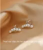 Earrings LIVVY Silver Color Simple Pearl Ear Clip Earrings For Women Without Piercing Minimalist Fashion Jewelry Accessorie