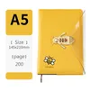 Kodbok med Lock Elementary School Diary Notebook Multi-Function Personality Creative Literature Handbook