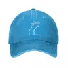 Ball Caps la linea unisex w stylu baseball linia Osvaldo Cavandoli TV w trudnej sytuacji dżinsowe czapki czapki treningi regulowane nakrycia głowy