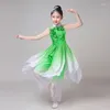 Stage Wear Style per bambini Hanfu Dance classica costumi ragazze ombrello Fan abbigliamento costume nazionale