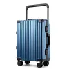 Bagage aluminium frame rollende bagage reiskoffer nieuwe ontwerp brede trekkracht stang stam grote capaciteit behuizing unisex draagtas