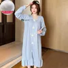 Frauen Nachtwäsche Frauen koreanische Baumwolle Nachthemd großes Nachthemd plus 6xl Kurzer Nachthemd Dessous Schlafkleid