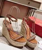 Été 2024 malfadina zeppa cales sandales chaussures femmes pics étalons à lanières hautes talons dame pompes espadrilles redbottom gladiator sandalias eu35-43