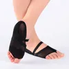 Dansskor 2024 Ladies Lyric Yoga Practice Shoe Foot Tongs Footureez för moderna läder Sole Girls Gym Ballet