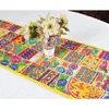 Table Cloth 16x72" Runner Patchwork Wall Hanging Embroidered Bar Decor