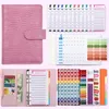 Planificateur de budget en cuir Crocodile Texture Binder Pocard Notebook avec feuilles enveloppes Bloconnettes-notes en gros