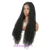 Wig synthetic braided headband 5.5 inch front lace beige black wig dirty