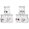 Jars 6 Pcs Jelly Jar Mini Jam Jars Yogurt Container Pudding Lid Storage Glass Packing Plastic 100ML Baby
