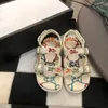 2024 boys girls slippers Fashionable embroidered childrens sandals kids shoes classic G letter slides size 26-35 CSD2404231-20