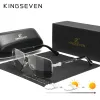 Sunglasses KINGSEVEN Design Sunglasses For Men/Women New Polarized UV400 Coating Optical Lens Auto Reset Square Frame Driving Eyewear