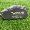 Gravestones All Contents Can Be Customized Rockery Shape Memorial Stone Or Garden Decoration Stone Indoor/Outdoor Loss of Pet Sympathy Gift