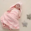 新生児のベビーブランケットスワッディングサーマルソフトコットンブランケット冬の固形寝具セット幼児ワドルラップ