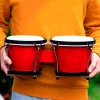 أدوات أفضل DJEMBE MINI BONGO DRUM صوت واضح لألعاب المدرسة عيد الميلاد الحاضر