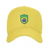 Ball Caps Flaga brazylijskiego baseballowego baseballu mężczyzn Kobiety spersonalizowane regulowane unisex Brazylijskie dumne tatę kapelusz wiosenny snapback